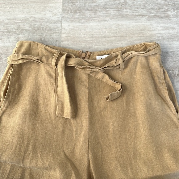 Faithfull The Brand Messina Pants 100% Linen Wide Leg Trousers Women’s M / USA 6 - Picture 5 of 13